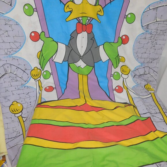 Vintage 1988 Count Duckula Twin Duvet Cover British Cartoon - Picture 3 of 8